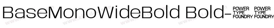 BaseMonoWideBold Bold字体转换